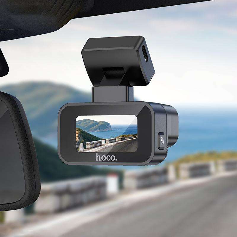 hoco DV10 1.47 inch IPS Mini Screen Dashcam Driving Recorder(Black)