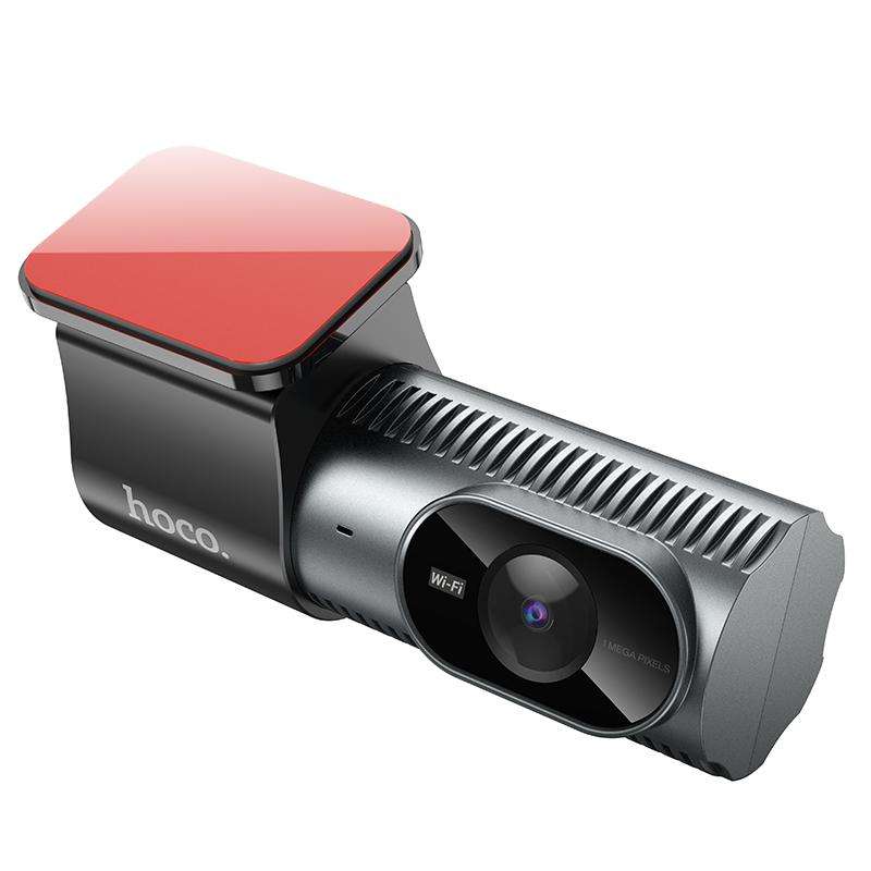 hoco DV13 720P HD Night Vision Screenless Hidden WiFi Driving Recorder(Metal Grey)
