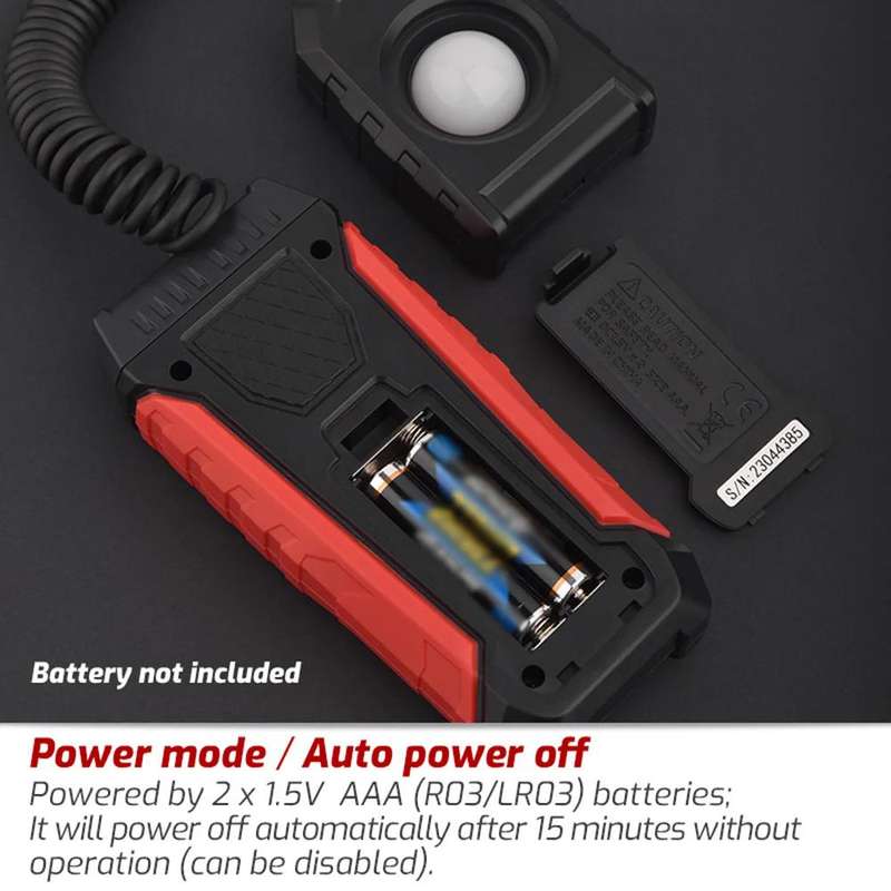 TRSI TA630B Separable Digital Lux Meter Light Brightness Measuring