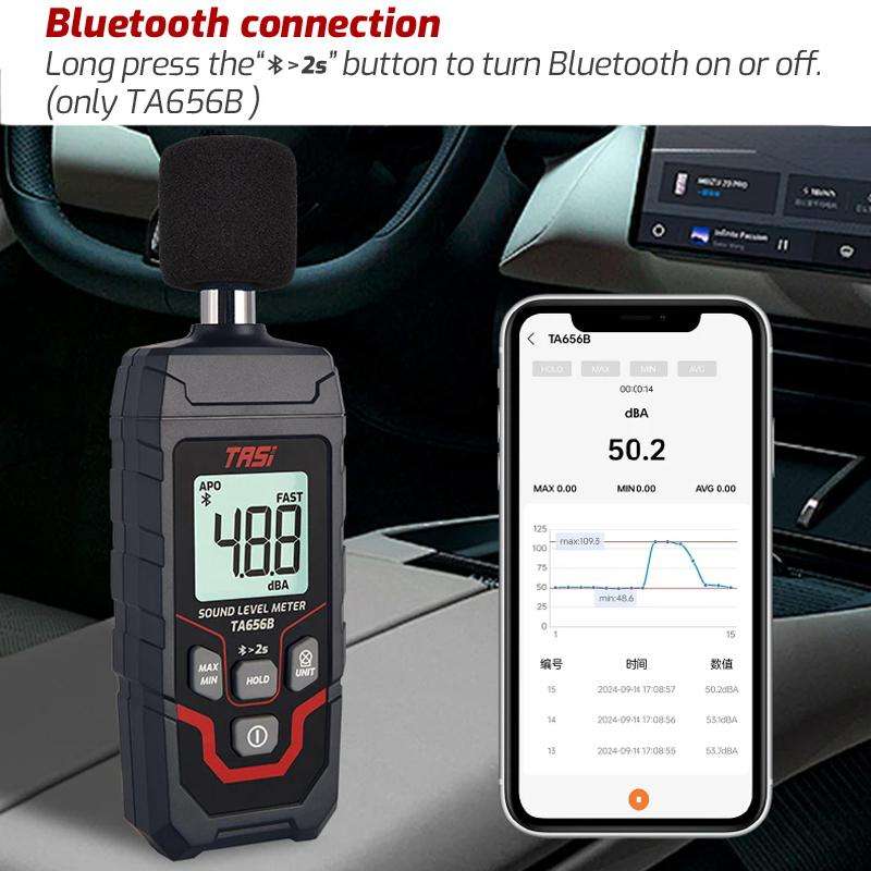 TRSI TA656A Digital Noise Measuring Meter Decibel Detector Device