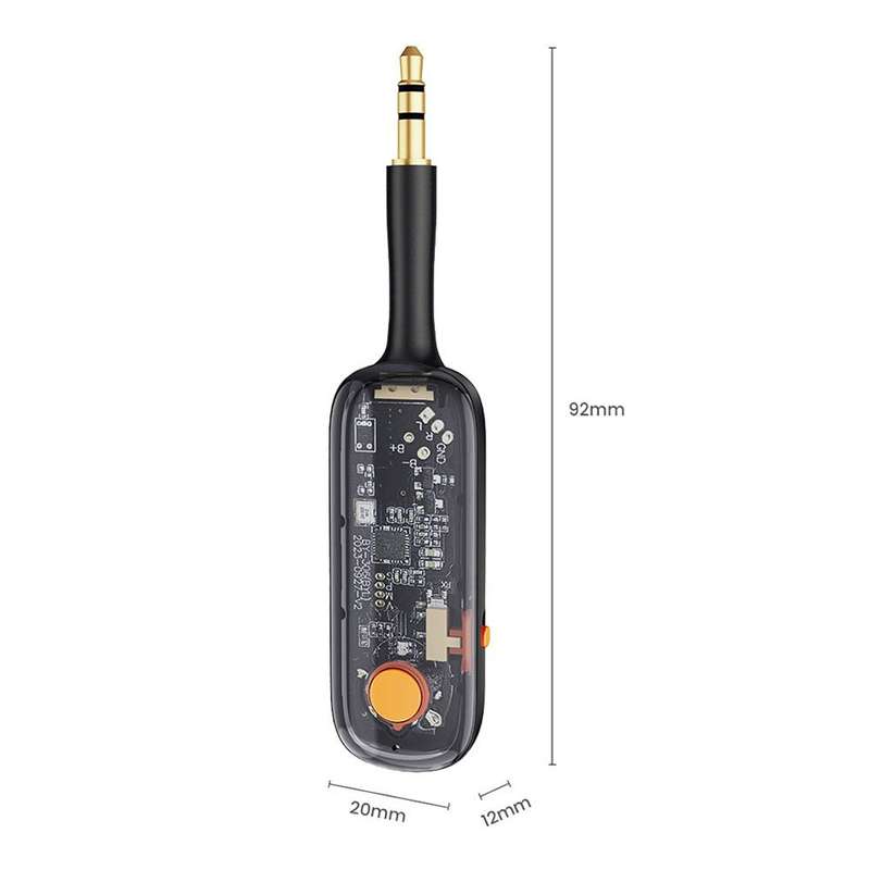 BOYI BY306 AUX Car FM Transmitter Wireless Bluetooth 5.3 Receiver(Black)