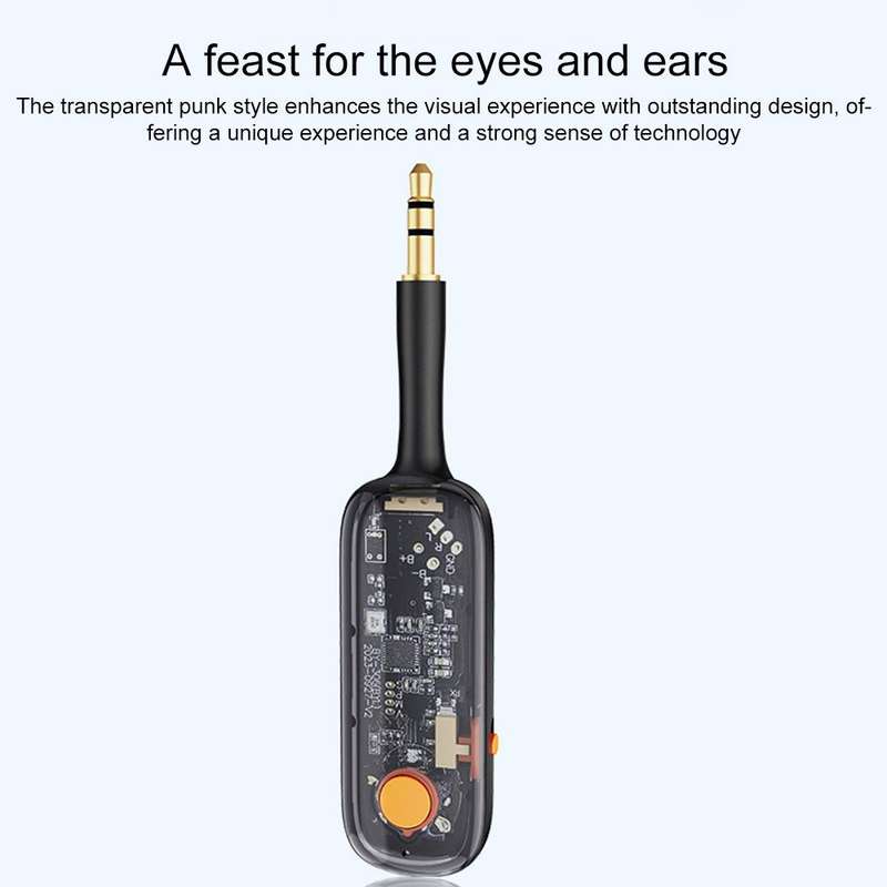 BOYI BY306 AUX Car FM Transmitter Wireless Bluetooth 5.3 Receiver(Black)