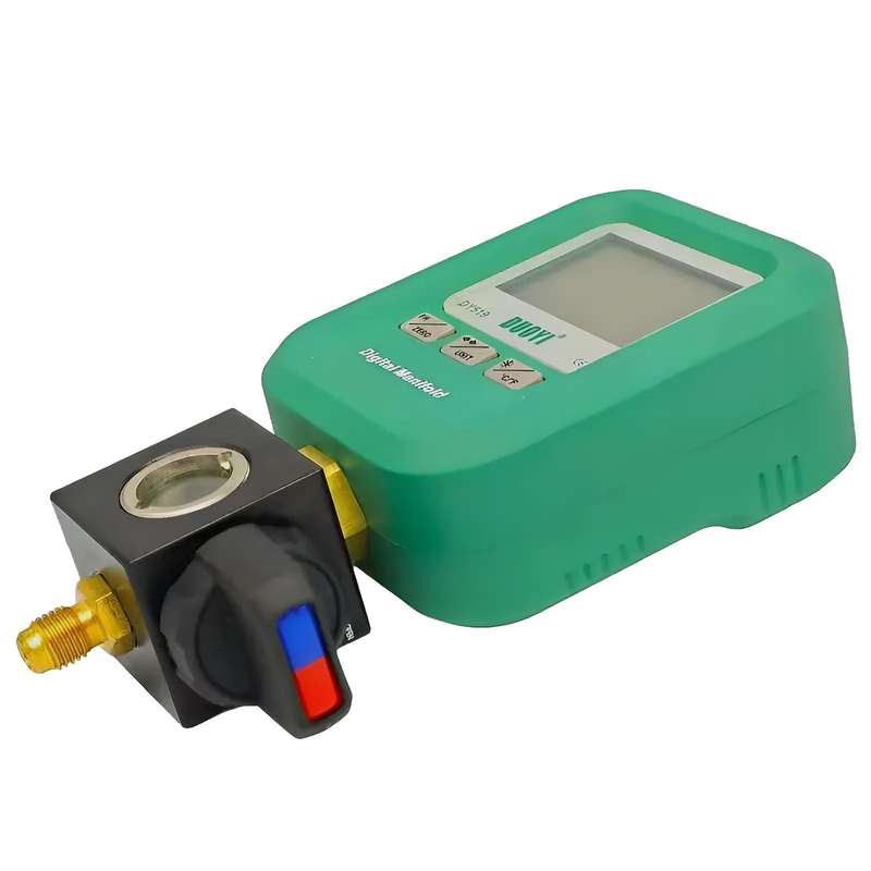 DUOYI DY519 Digital Manifold Gauge Air Conditioning Fluoride Meter(Green)