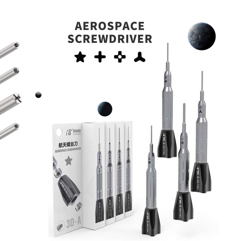 18 Kinds Aerospace 3D Anti-Slip Magnetic Screwdriver, Model:A Pentalobe