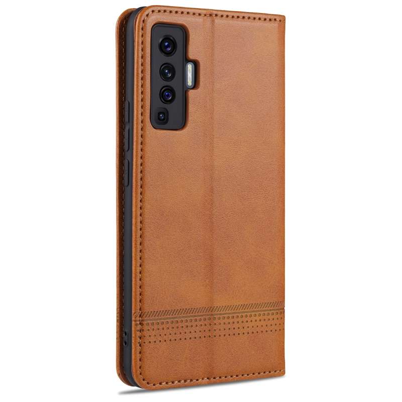 For vivo X50 / X50 Pro AZNS Magnetic Calf Texture Horizontal Flip Leather Case with Card Slots & Hol