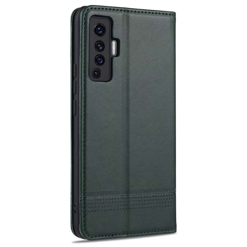 For vivo X50 / X50 Pro AZNS Magnetic Calf Texture Horizontal Flip Leather Case with Card Slots & Hol