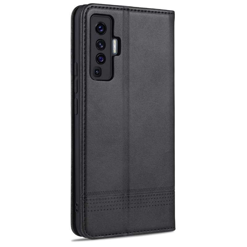 For vivo X50 / X50 Pro AZNS Magnetic Calf Texture Horizontal Flip Leather Case with Card Slots & Hol