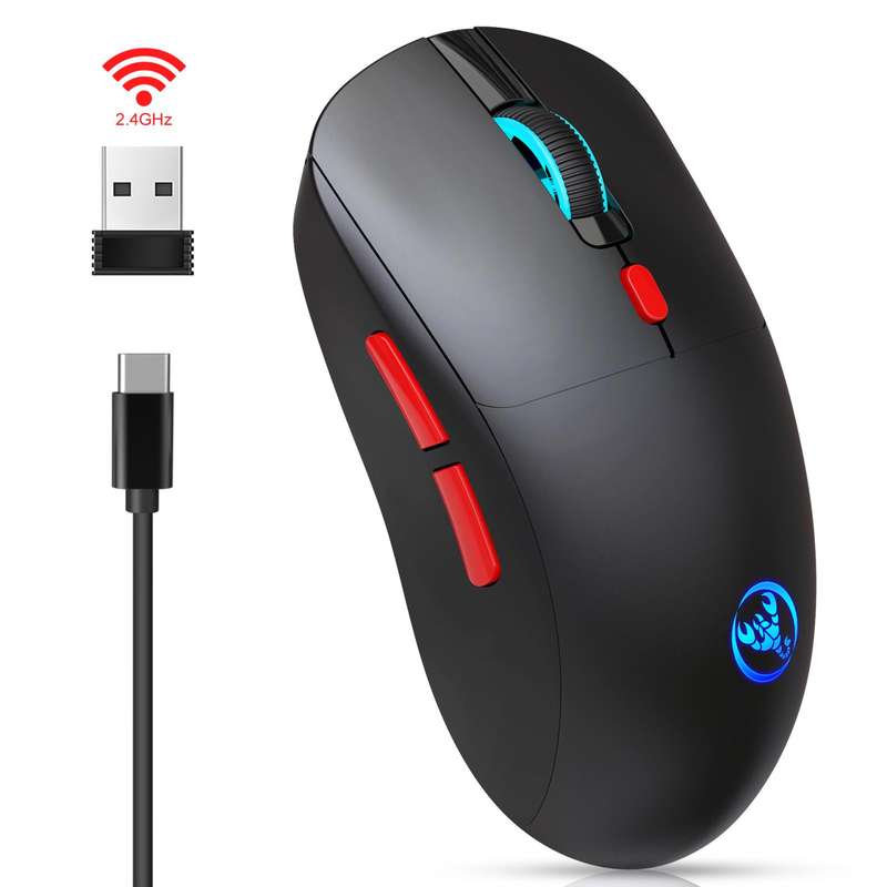 HXSJ T20 2.4GHz Rechargeable Wireless Mouse(White)