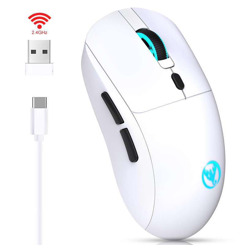 HXSJ T20 2.4GHz Rechargeable Wireless Mouse(White)