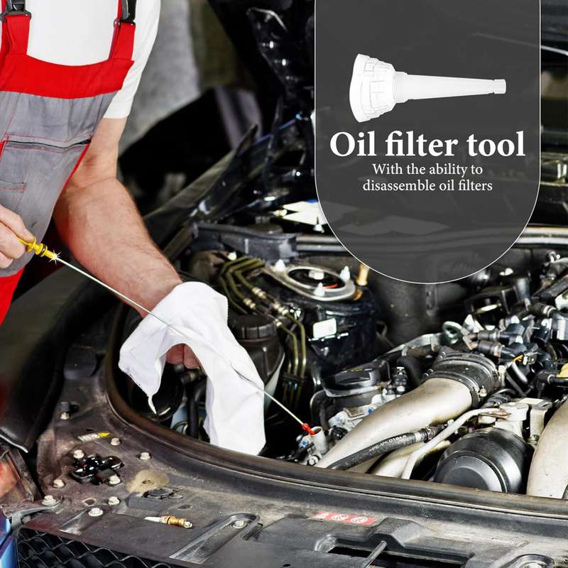 Car Oil Filter Removal Tool Universal Anti-scald Funnel, Size:235 x 90mm