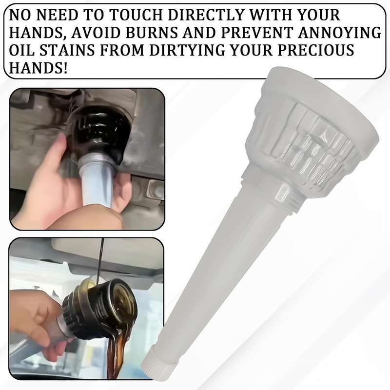 Car Oil Filter Removal Tool Universal Anti-scald Funnel, Size:235 x 90mm