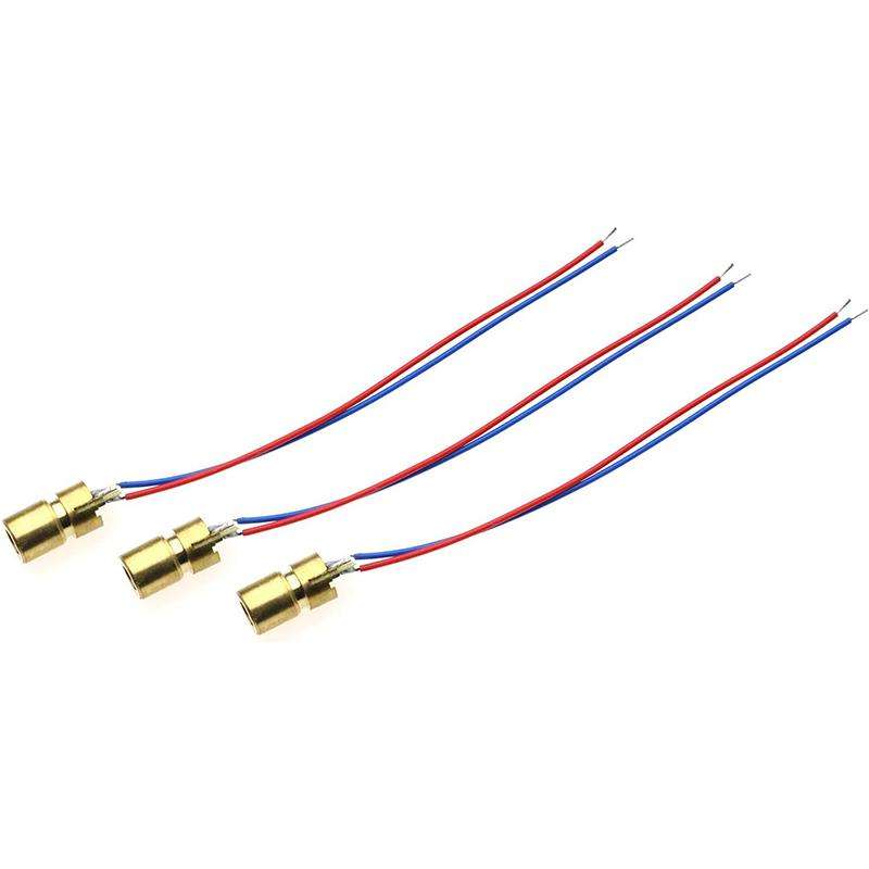 3V 10pcs/Pack Adjustable Diode Laser Head Red Dot Laser Module