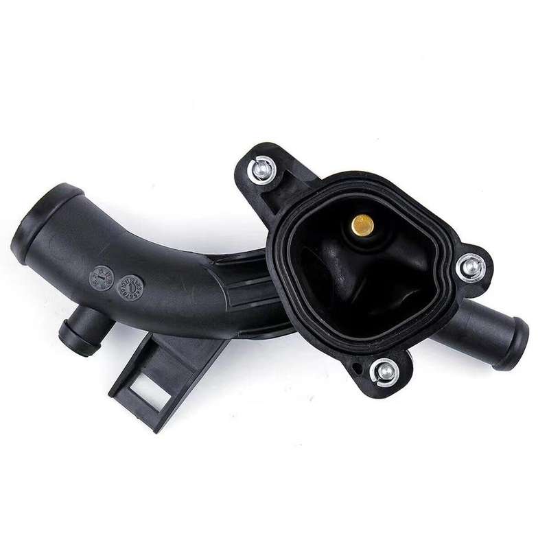 Car Thermostat Housing Water Pump Outlet for Opel 1338487 25192985 55562048 1338022(Black)