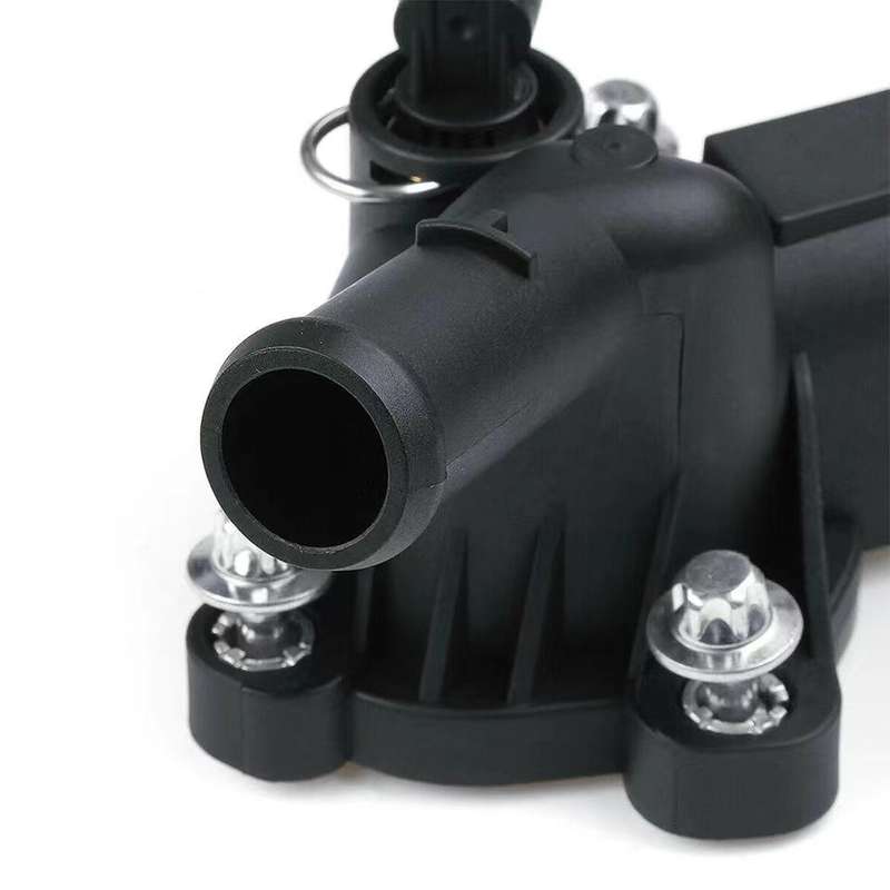 Car Thermostat Housing Water Pump Outlet for Opel 1338487 25192985 55562048 1338022(Black)