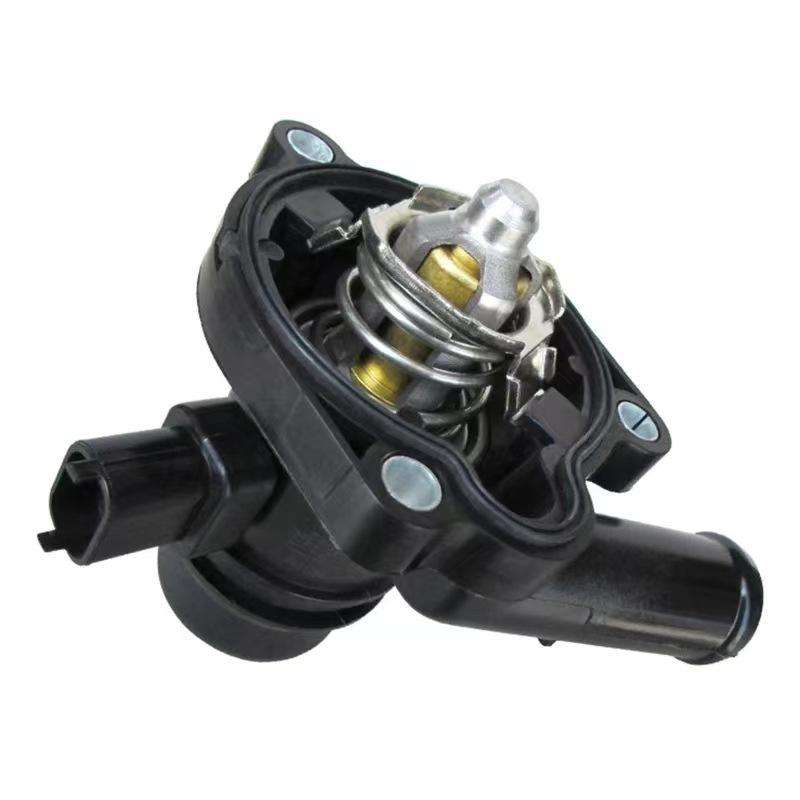 Car Thermostat Housing Water Pump Outlet for Chevrolet Cruze 55593034 55579010(Black)