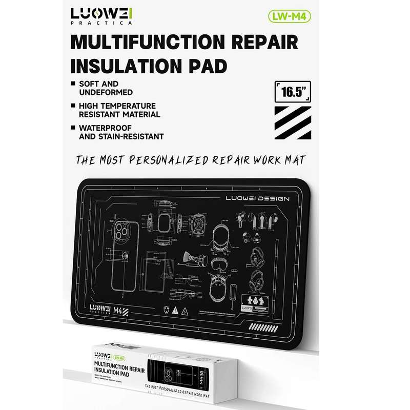 Luowei LW-M4 15.6-inch High-Temperature Resistant Insulation Silicone Repair Pad