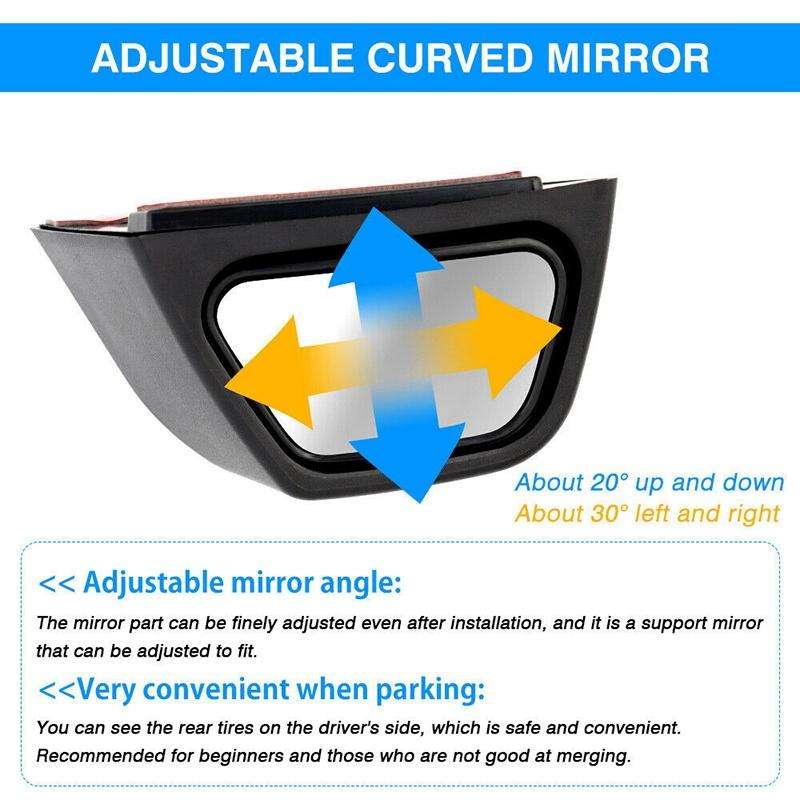 For Suzuki Jimny JB74 / JB64 2018- Car Rear-view Blind Spot Wide-angle Auxiliary Mirror, Type:Left S