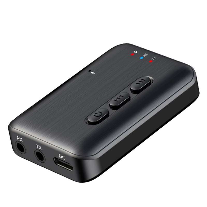 2 in 1 Car Bluetooth AUX Receiver Transmitter Bluetooth Audio Adapter(Black)