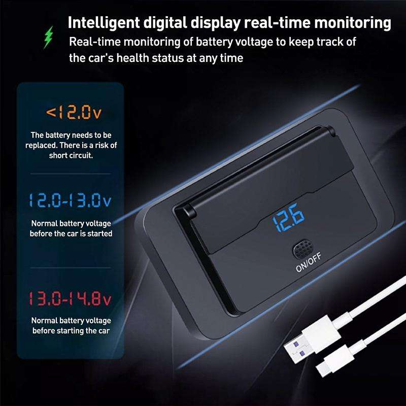 Car Modified 4-port Charger, with Voltmeter & Switch(Black)