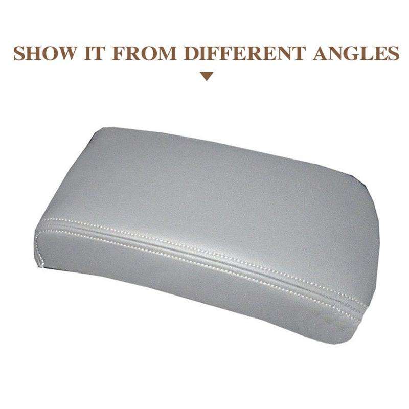 Car Central Armrest Box Protective Leather Cover for Toyota Prius 2004-2009(Beige)