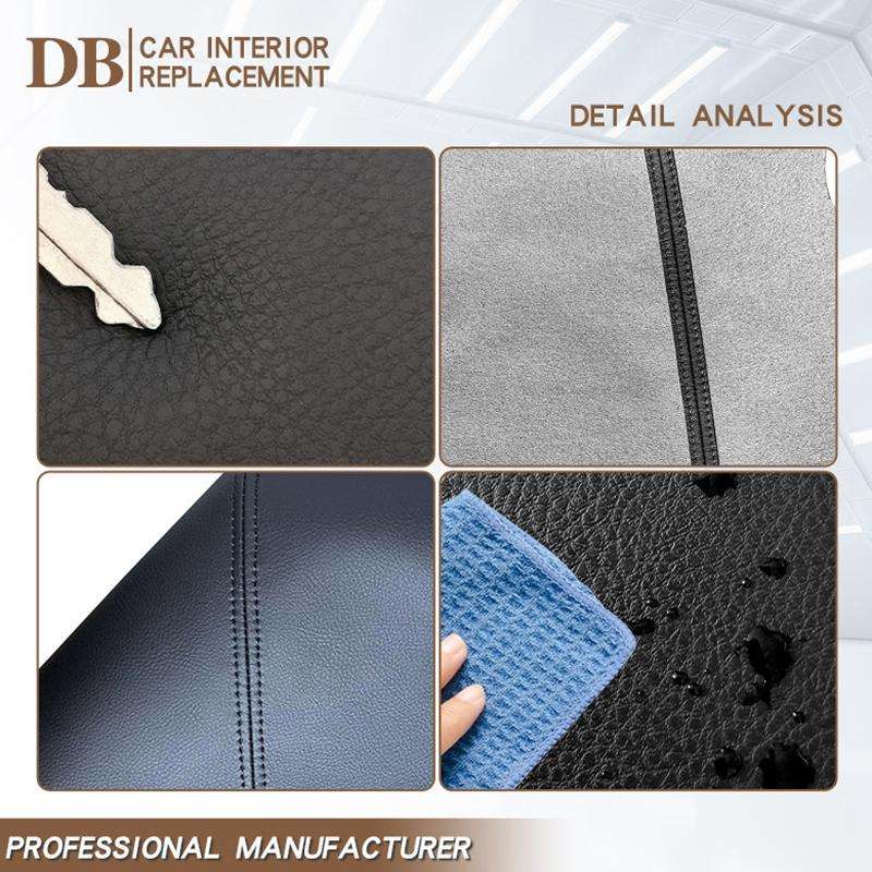 Car Central Armrest Box Protective Leather Cover for Toyota Prado 2010-2019(Beige)
