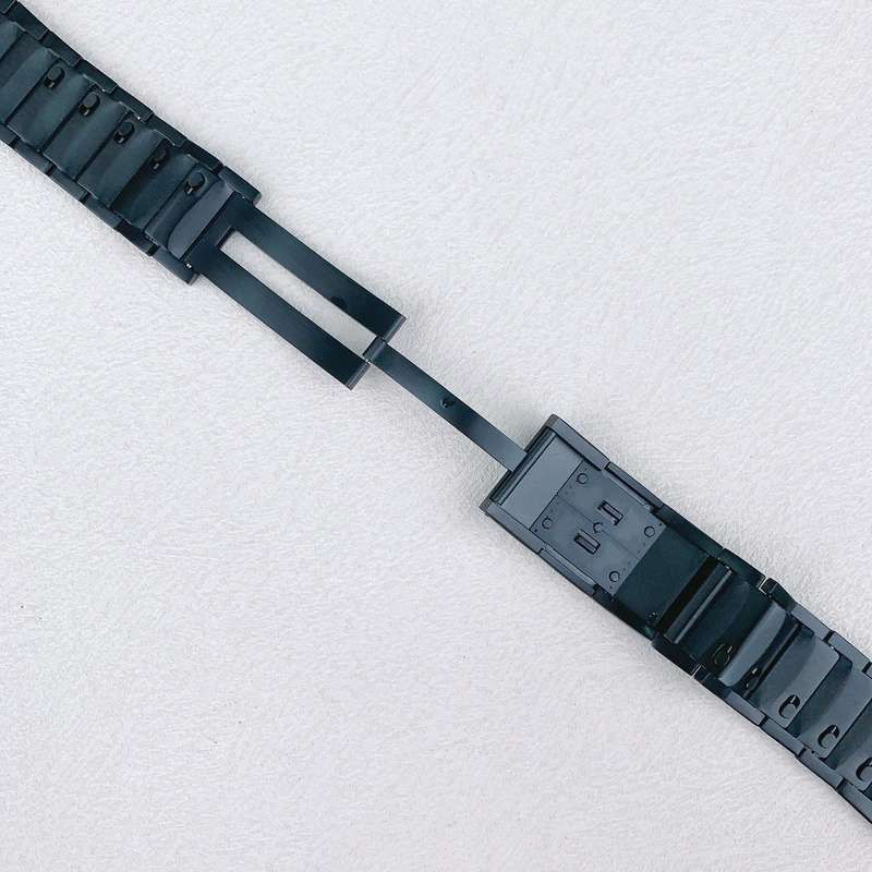 22mm Tri-beads Side-detachable Buckle Stainless Steel Watch Band(Silver)