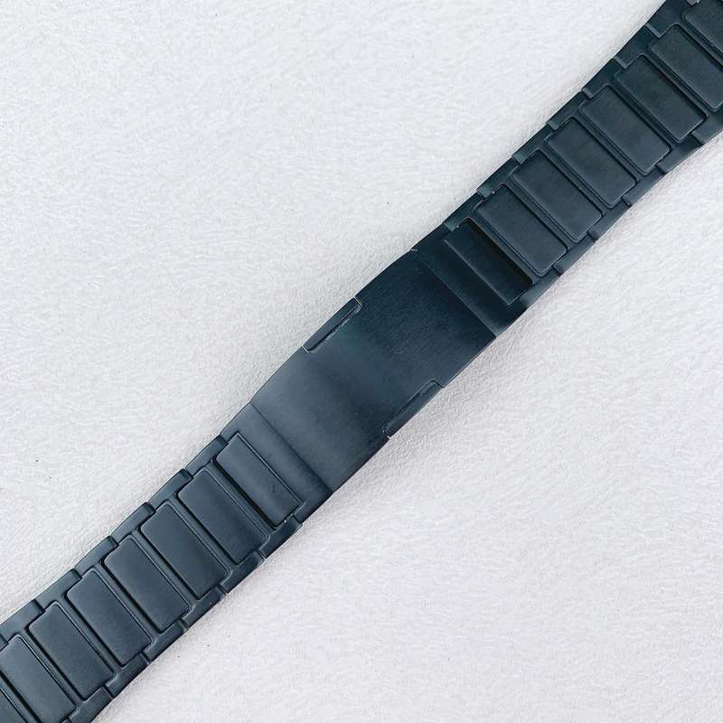 22mm Tri-beads Side-detachable Buckle Stainless Steel Watch Band(Silver)