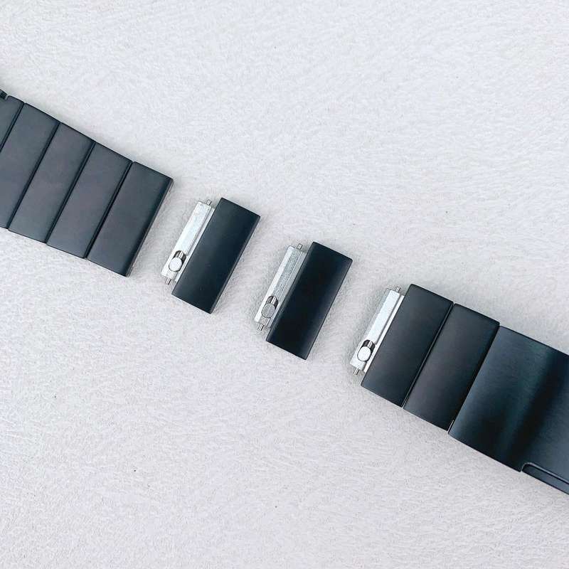 22mm One-beads Side-detachable Buckle Stainless Steel Watch Band(Silver)