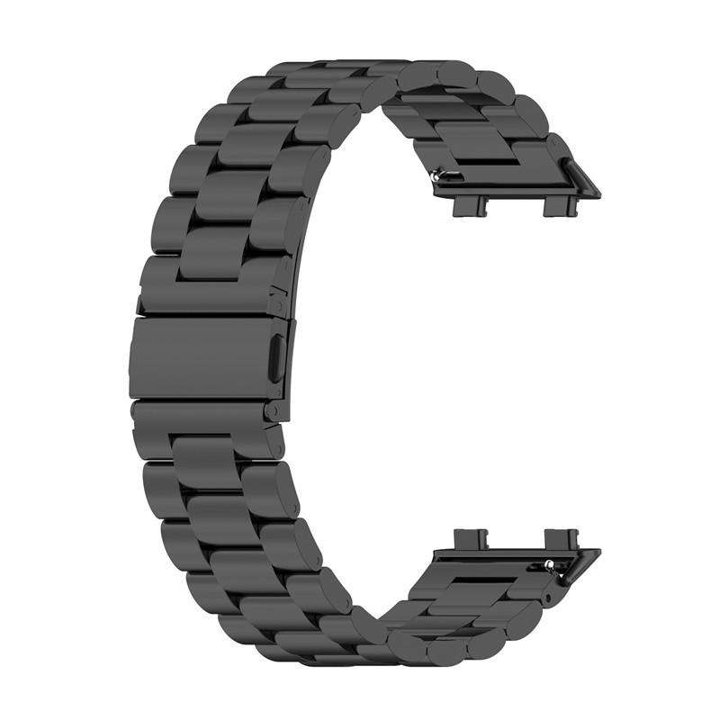 For OPPO Watch 2 46mm Tri-beads Flat Buckle Titanium Alloy Watch Band(Silver)