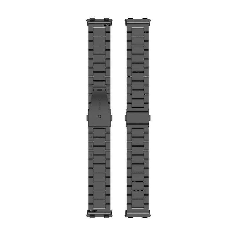 For OPPO Watch 2 46mm Tri-beads Flat Buckle Titanium Alloy Watch Band(Silver)