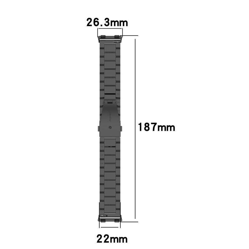 For OPPO Watch 2 46mm Tri-beads Flat Buckle Titanium Alloy Watch Band(Silver)