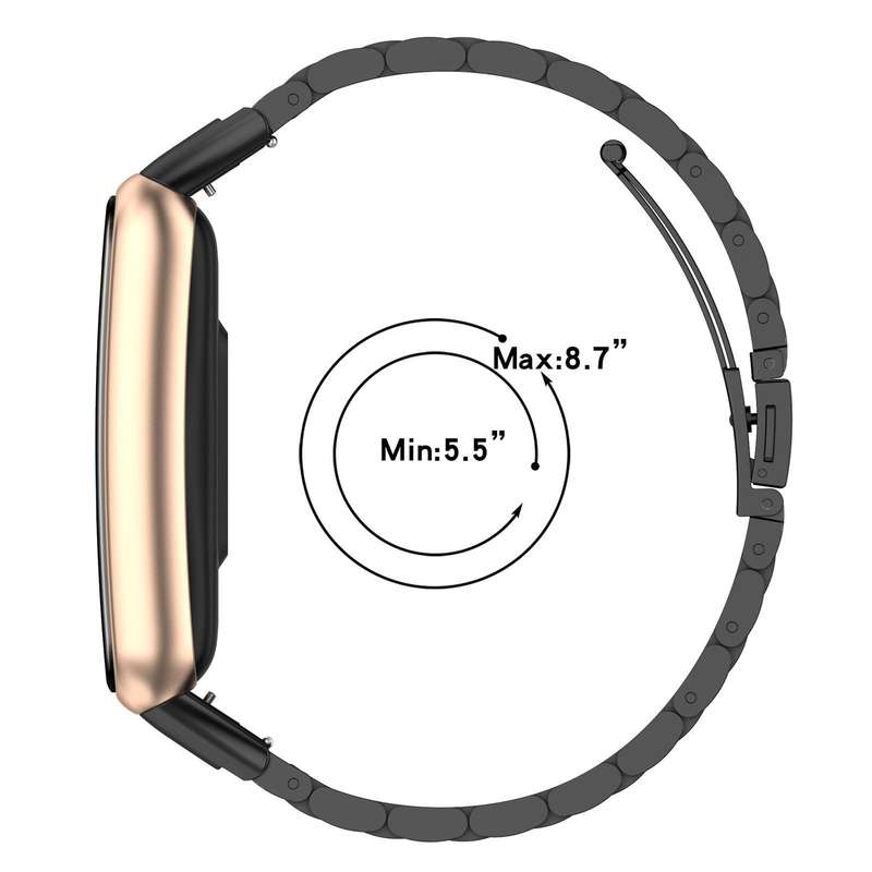 For OPPO Watch Free Tri-beads Flat Buckle Titanium Alloy Watch Band(Silver)