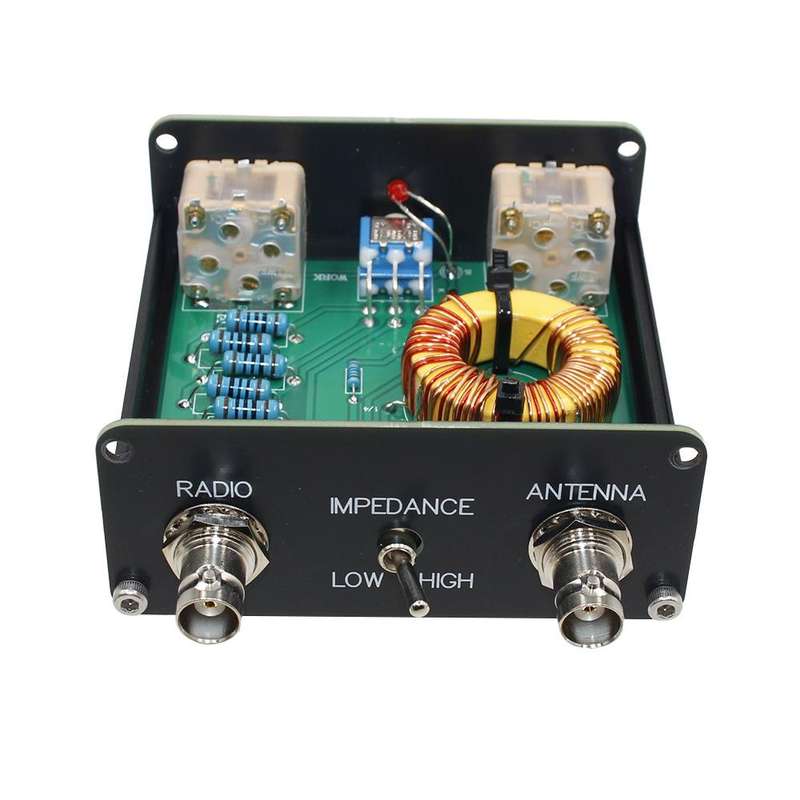 Z-Match QRP Manual Antenna Tuner 5W 3-28 Mhz Antenna HAM Tuner(Black)