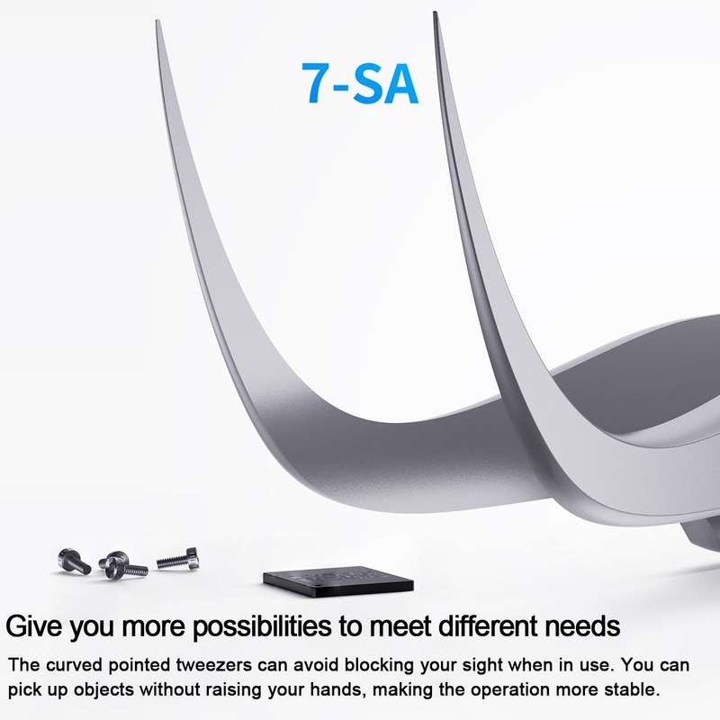 MEGA-IEDA High Hard Non-magnetic Stainless Steel Repair Tweezers, Model:Short Tip
