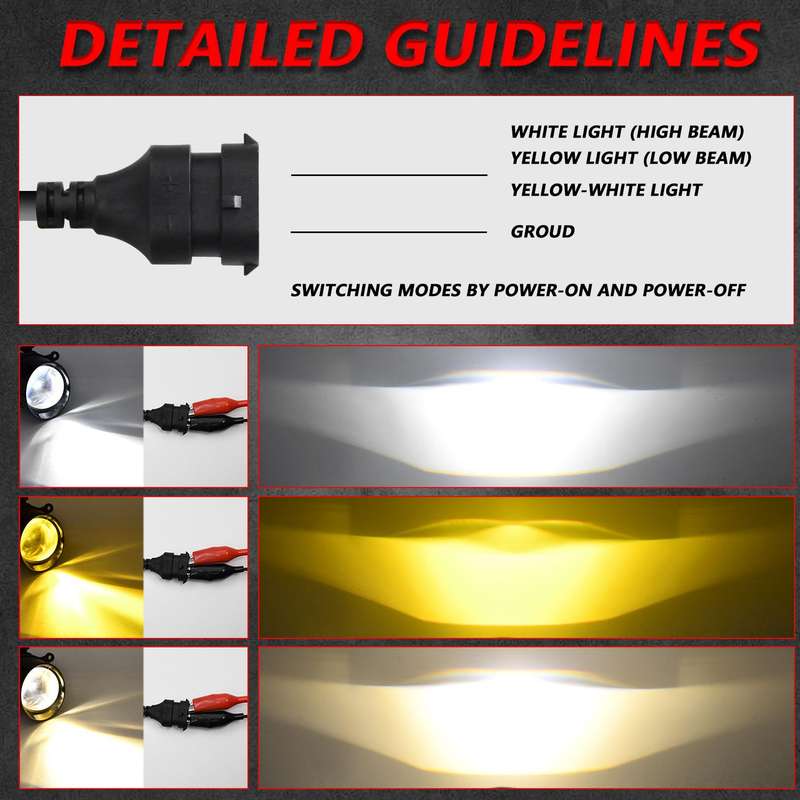 T09 2pcs/Pack 55W 3 inch High Power Dual Lens Fog Light, Type:Oblique Universal