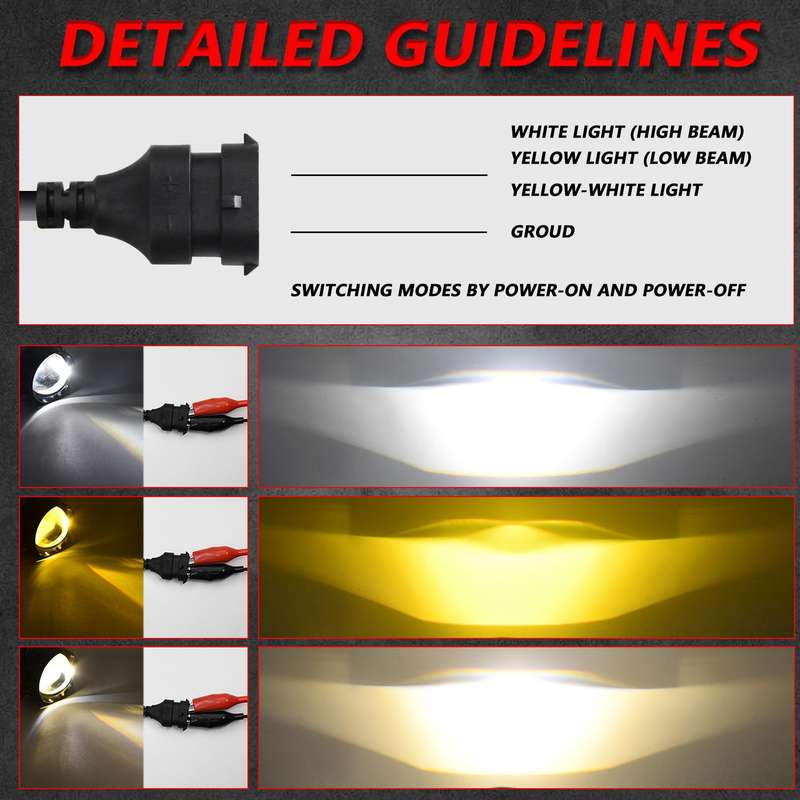 T12 2pcs/Pack 55W 3 inch High Power Dual Lens Fog Light Oblique Style for Toyota, Left Driver