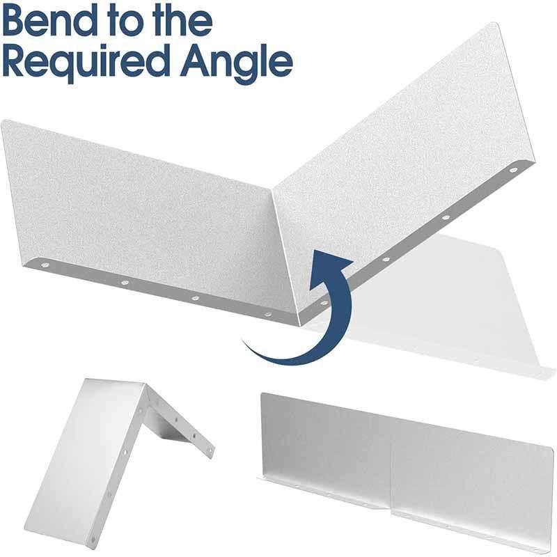 2pcs / Set Gutter Splash Guard for House Roof Rainwater Diverter(Silver)