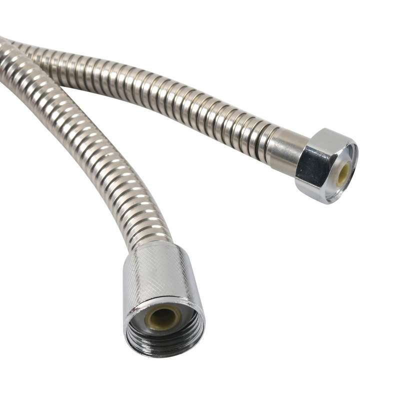 RV Square Four Gear Shower Flexible Pipe Spray Kit(Silver)