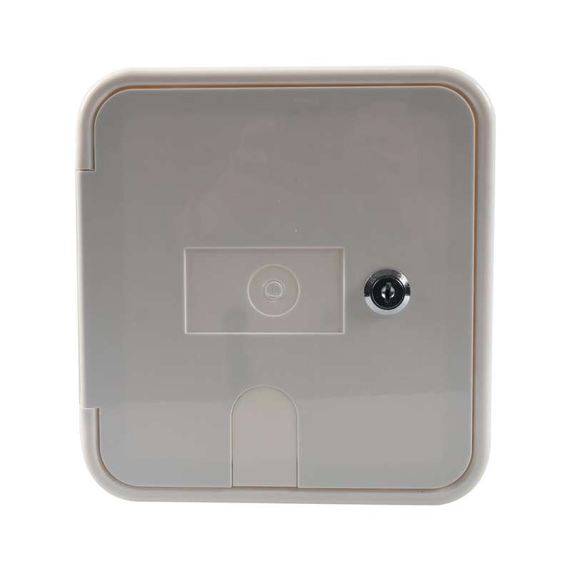 RV / Camper Power Cable Hatch with Screws and Key(White)