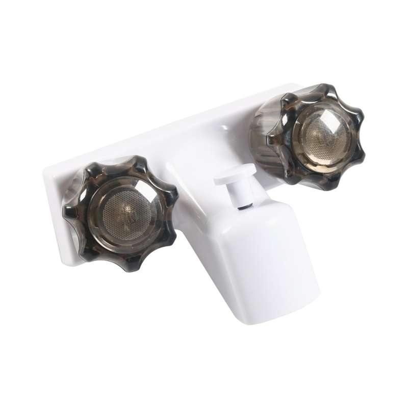 RV Tub and Shower Diverter Faucet Set, with Handheld Shower Head and Hose(White)