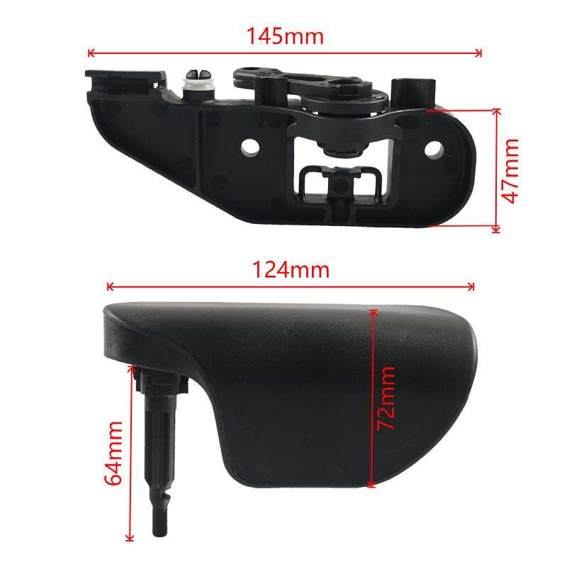 Car Lock Release Handle Kit for Audi TT 2007-2014 8J1823633C(Black)