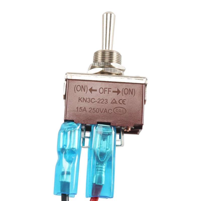 Marine / RV Modification 4-pin 2-speed Switch Controller Panel with Cable(Black)