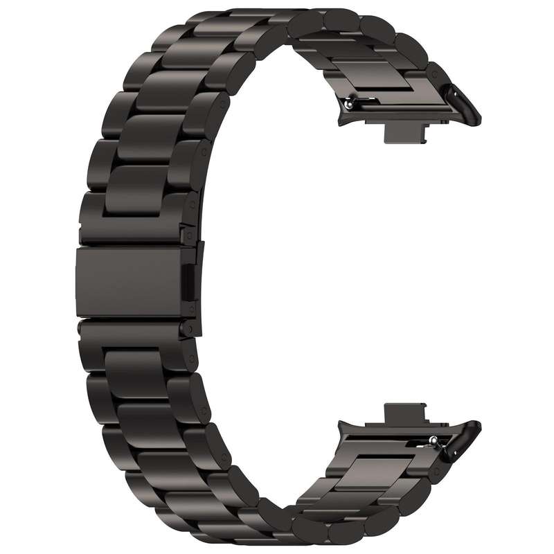 For Xiaomi Band 9 Pro / Redmi Watch 5 / 4 Tri-beads Flat Buckle Titanium Alloy Watch Band(Silver)