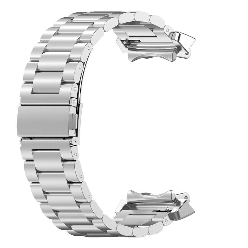 For Huami Amazfit T-REX 3 A2322 Tri-beads Flat Buckle Titanium Alloy Watch Band(Silver)