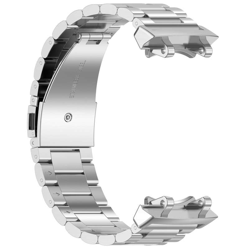 For Huami Amazfit T-REX 3 A2322 Tri-beads Flat Buckle Titanium Alloy Watch Band(Silver)
