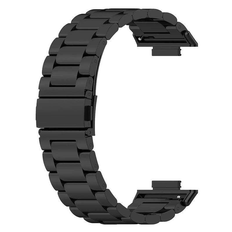 For Huawei Watch Fit 4 / 4 Pro / 3 Tri-beads Flat Buckle Titanium Alloy Watch Band(Silver)