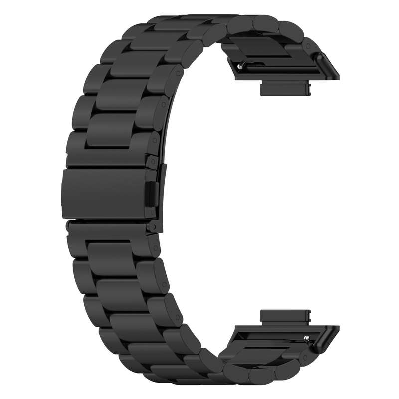 For Huawei Watch Fit 2 Tri-beads Flat Buckle Titanium Alloy Watch Band(Silver)