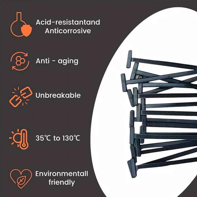 100pcs / Pack Nylon Universal Cable Tie Buckle(Black)