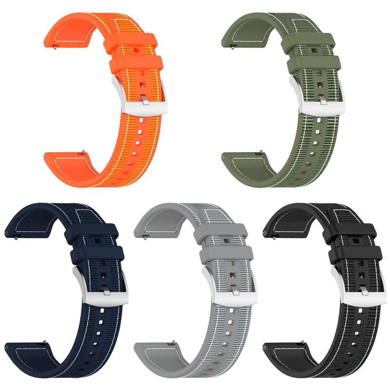 For Garmin Forerunner 220/235/735/735XT 20mm xDfind Hybrid Nylon Braid Silicone Watch Band(Midnight
