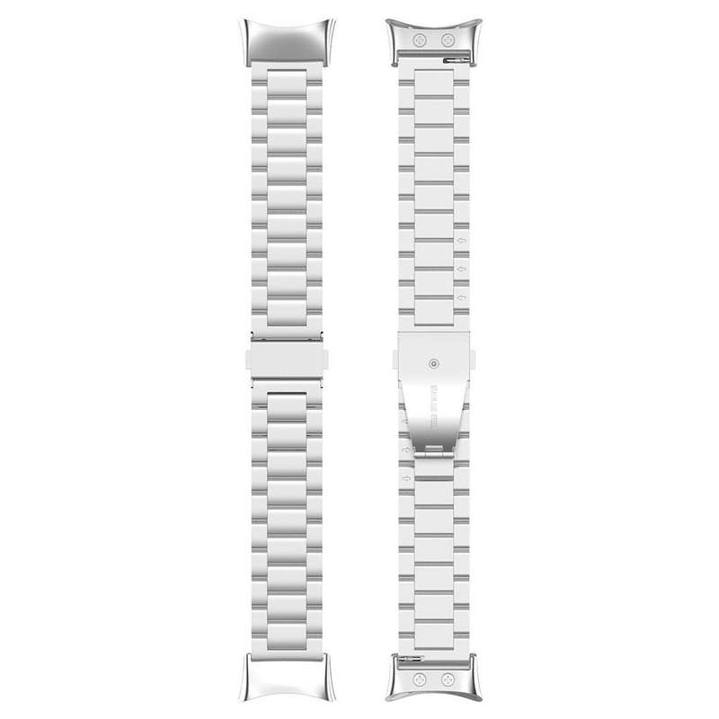 For Garmin forerunner 45 / 45S / Swim 2 Tri-beads Flat Buckle Titanium Alloy Watch Band(Silver)
